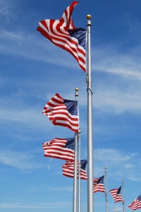 flags Fourth of July